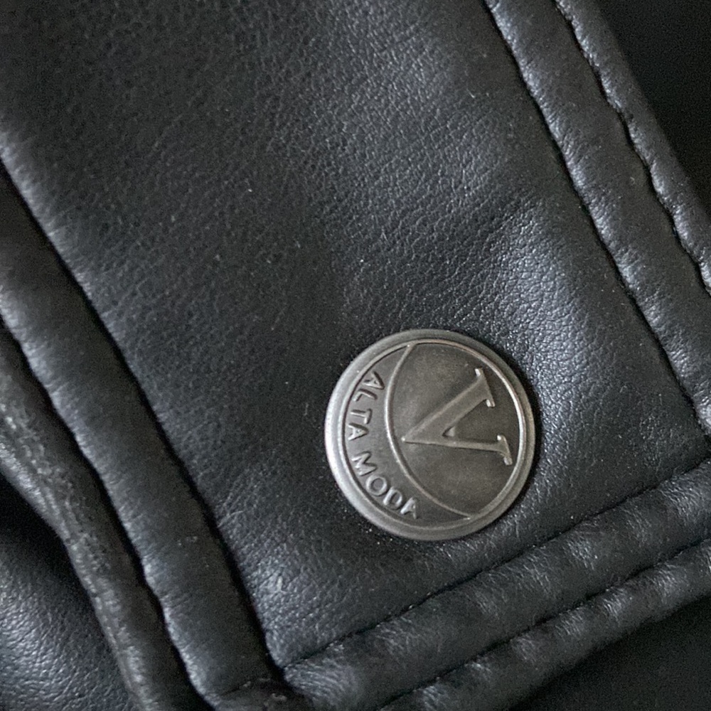 Mens made in Italy (ALTA MODA) leather jacket - Picture 12 of 13